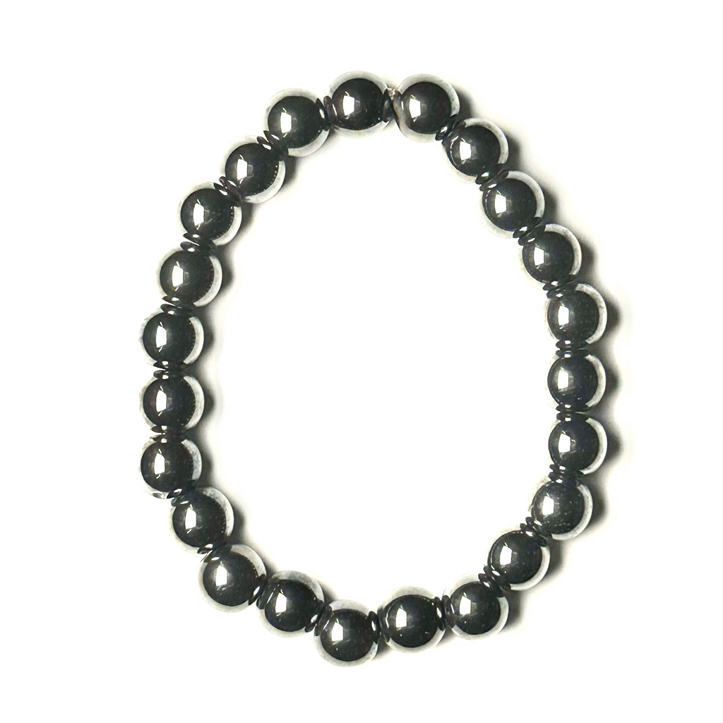 Hematite 8mm Bead Bracelet