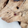 Pink Tourmaline Sterling Silver Pendant w/Chain A