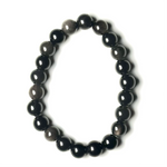 Obsidian (Sheen) 7.5-8.5mm Bracelet