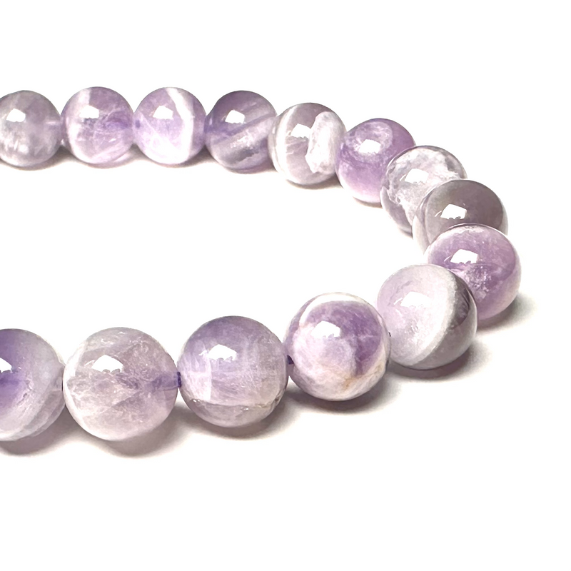 Amethyst 7.5-8.5mm Bead Bracelet