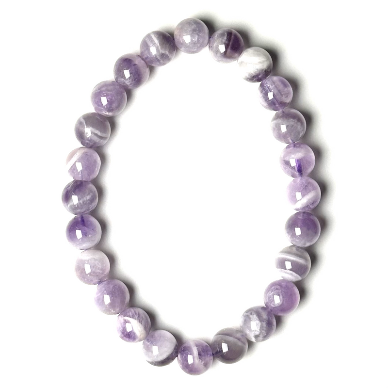 Amethyst 7.5-8.5mm Bead Bracelet