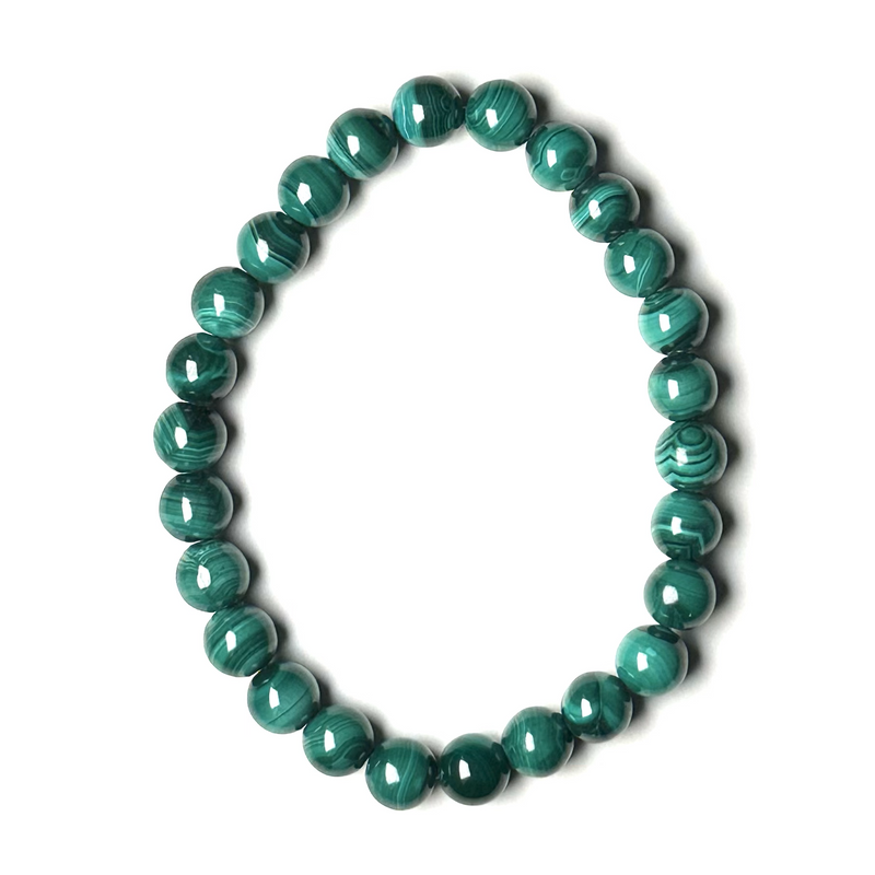 Malachite 7-7.5mm Bead Bracelet