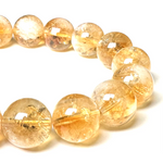 Citrine 10mm Bead Bracelet