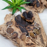 Ammonite Sterling Silver Bracelet