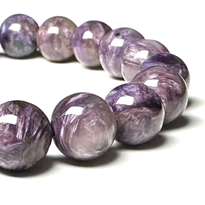 Charoite 10-10.5mm Bead Bracelet