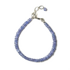 Tanzanite Sterling Silver 4mm Faceted Bracelet