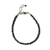 Tourmaline (Black) Sterling Silver 3mm Faceted Bracelet