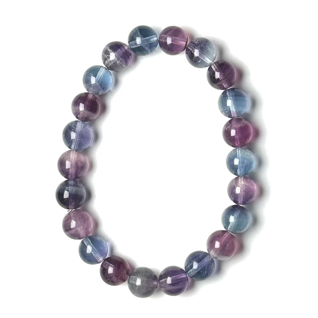 Fluorite (High-Grade) 9mm Bead Bracelet