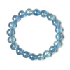 Aquamarine ("Starlight Blue Devil")  10-10.5mm Bracelet