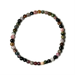 Tourmaline (Multi-Color) 4mm Bead Bracelet