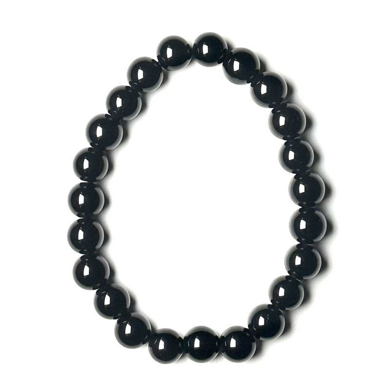 Obsidian (Black) 7.5-8.5mm Bracelet