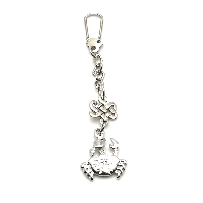 Crab with Mystic Knot Keychain