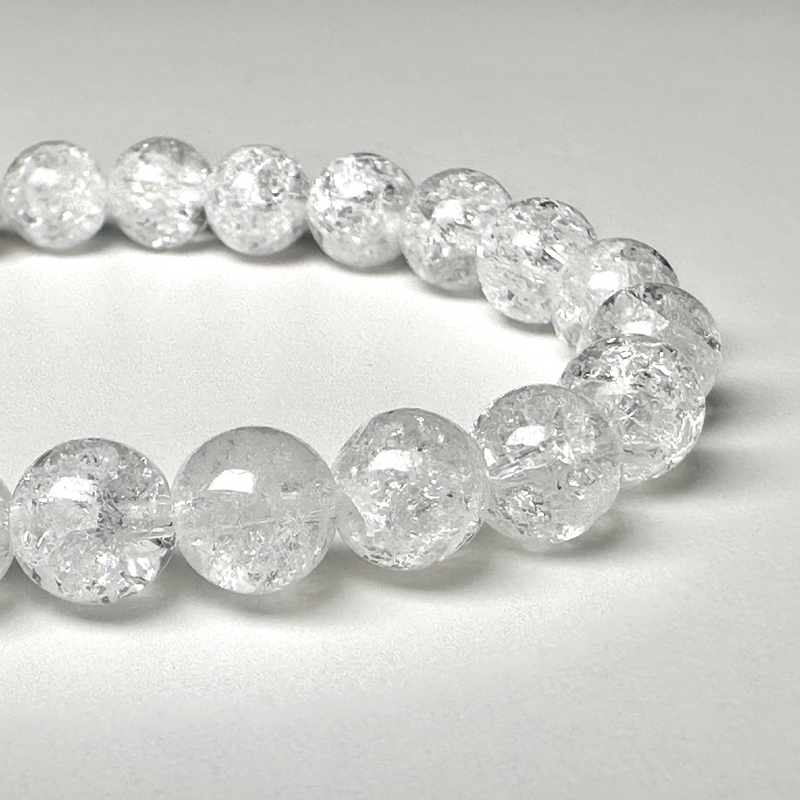 Quartz (Fire & Ice) 8mm Bead Bracelet