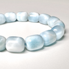 Larimar 10-10.5mm Barrel Bead Bracelet