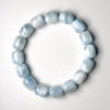 Larimar 10-10.5mm Barrel Bead Bracelet