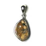 Rutilated Quartz Sterling Silver Pendant C