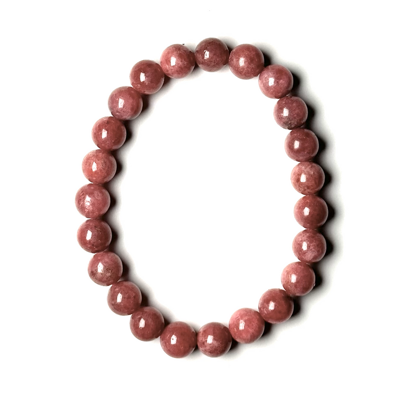 Rhodonite A+ 8-8.5mm Bead Bracelet