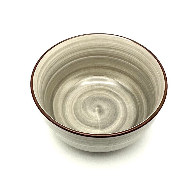 Gray 4.5" Porcelain Bowl