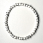 Howlite 3.5-4.5mm Bracelet