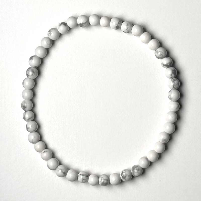 Howlite 3.5-4.5mm Bracelet