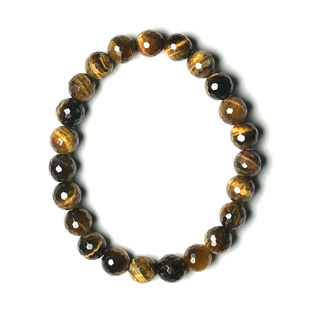 Tiger's Eye (Gold) 7.5-8.5mm (Faceted) Bracelet