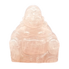 Laughing Buddha Rose Quartz Carving 1.75"