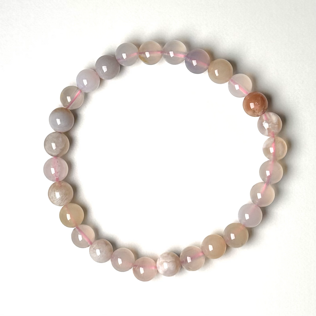 Agate (Flower) 5.5-6.5mm Bracelet