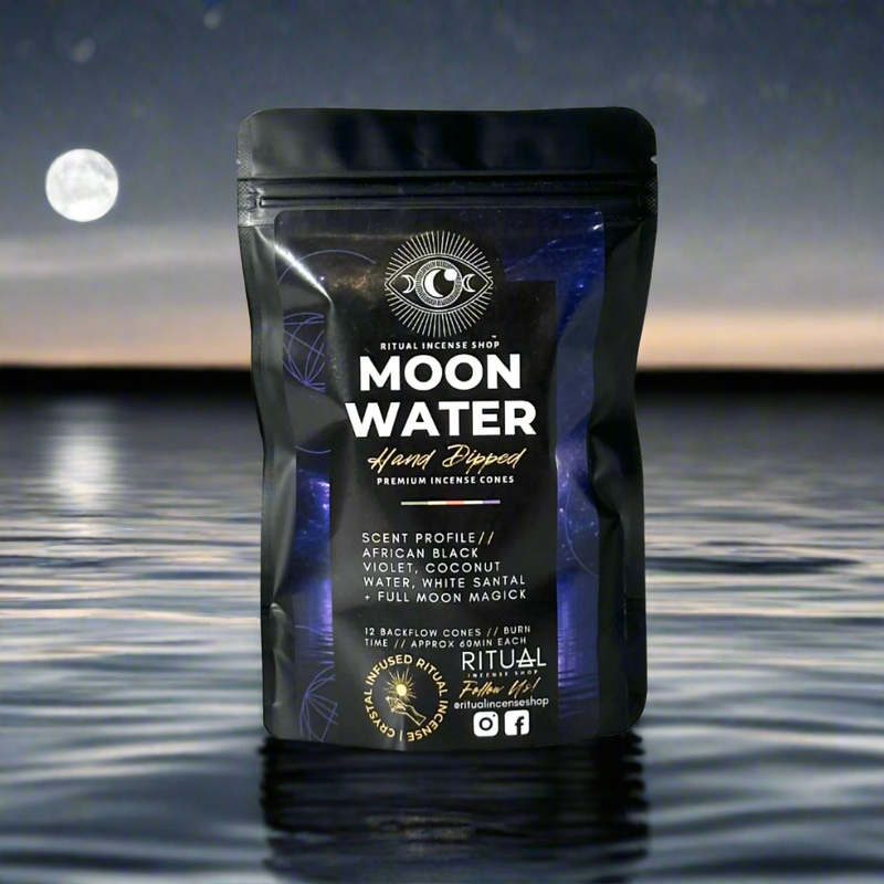 Moon Water 2" B/F Cone Incense