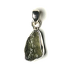 Moldavite Natural Sterling Silver Pendant G