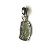 Moldavite Natural Sterling Silver Pendant J