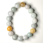 Jade (Burmese-Multi) 9-10mm Bracelet