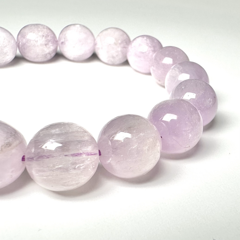 Kunzite A+ 12-12.5mm Bead Bracelet