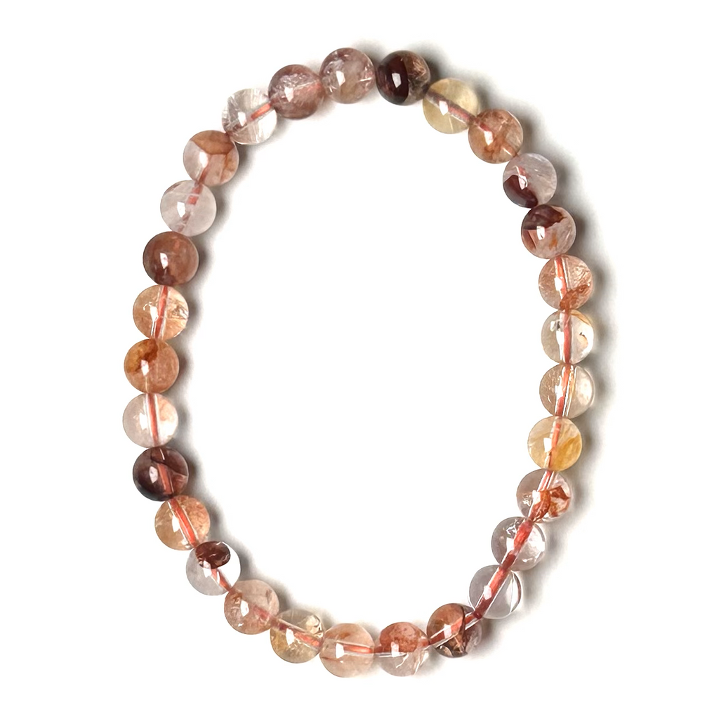 Fire Quartz (Hematoid Qtz) 6-6.5mm Bracelet