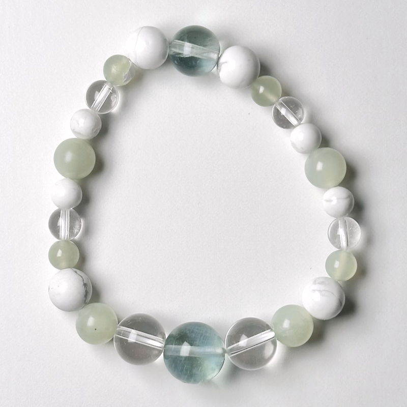 "Clarity and Calm" 6-12mm Bead Bracelet