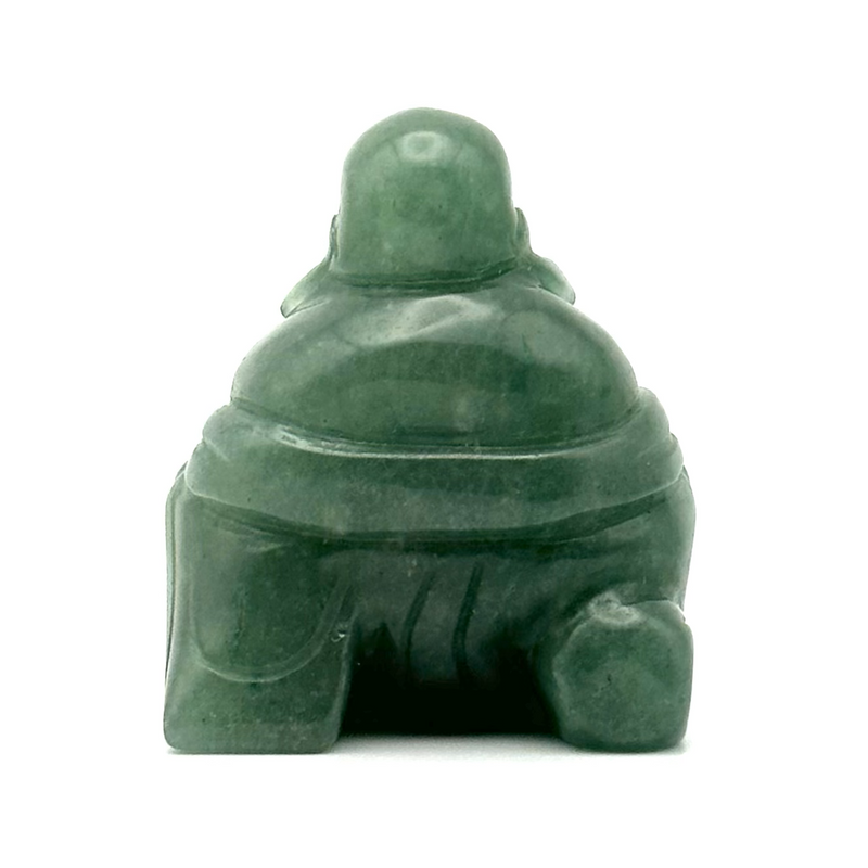 Laughing Buddha Aventurine Carving 1.75"