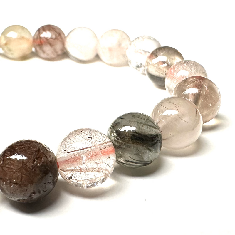 Quartz (Scenic w/ Rutile) 8-8.5mm Bracelet