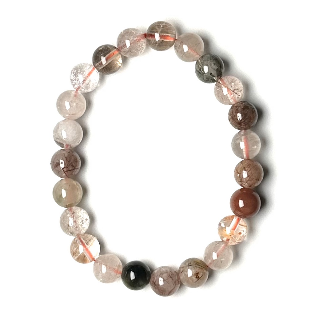 Quartz (Scenic w/ Rutile) 8-8.5mm Bracelet