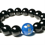 Obsidian (Black) Medicine Buddha 12-14mm Bracelet (M/L)