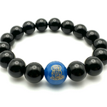 Obsidian (Black) Medicine Buddha 12-14mm Bracelet (M/L)