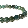 Agate (Moss) 6-6.5mm Bead Bracelet