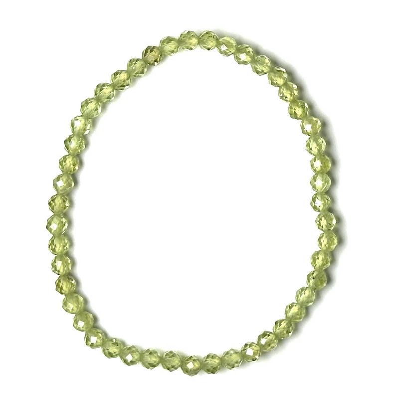 Peridot 4mm (Faceted) Bracelet