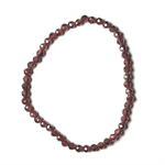 Garnet 4mm (Faceted) Bracelet