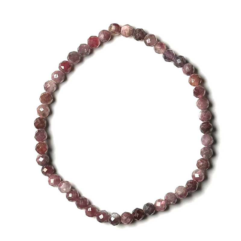 Tourmaline (Pink) 4mm (Faceted) Bracelet