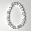 Selenite (Satin Spar, wax-coated) 7.5-8mm Bracelet