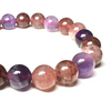 Amethyst + Aventurine (Red) 8-8.75mm Bead Bracelet