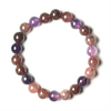 Amethyst + Aventurine (Red) 8-8.75mm Bead Bracelet