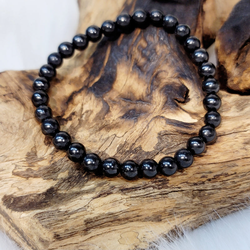 Shungite 6-6.5mm Bead Bracelet