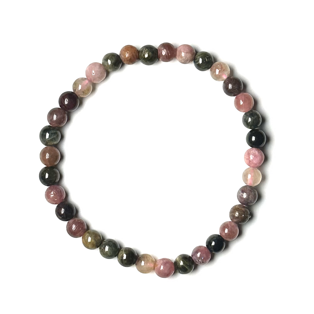 Tourmaline (Multi-Color) 6mm Bead Bracelet