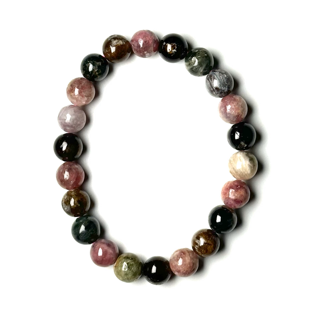 Tourmaline (Multi-Color) 10mm Bead Bracelet