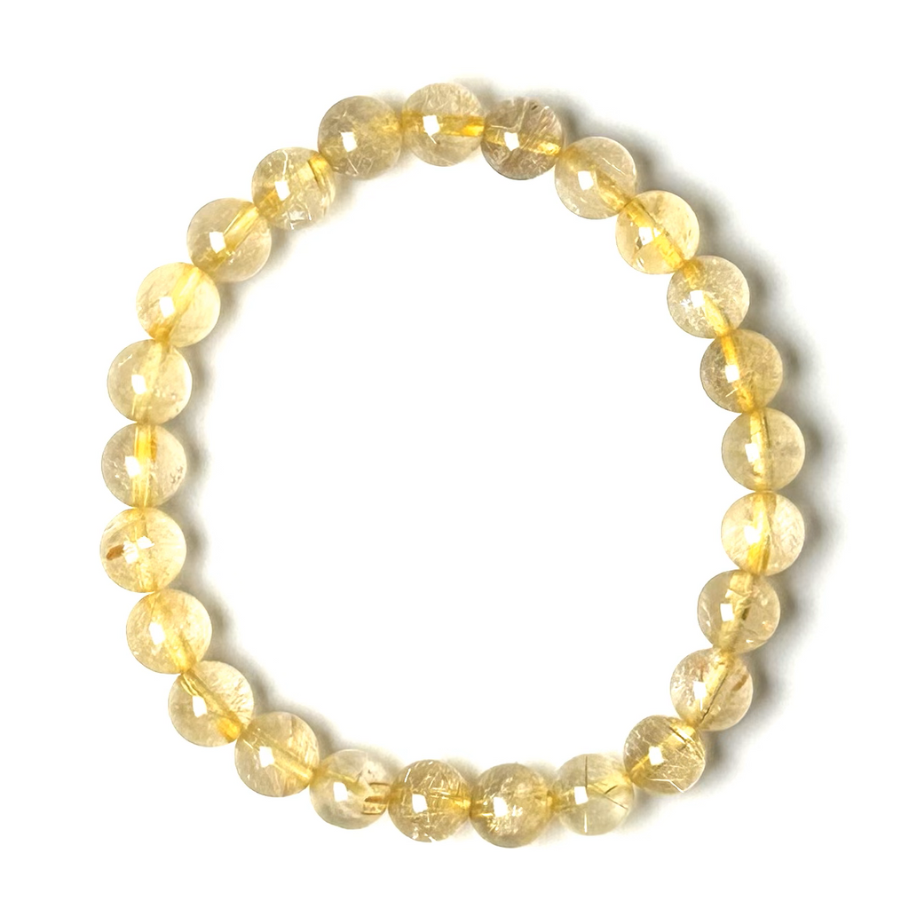 Rutilated Quartz (Color Enhanced) 8mm Bracelet